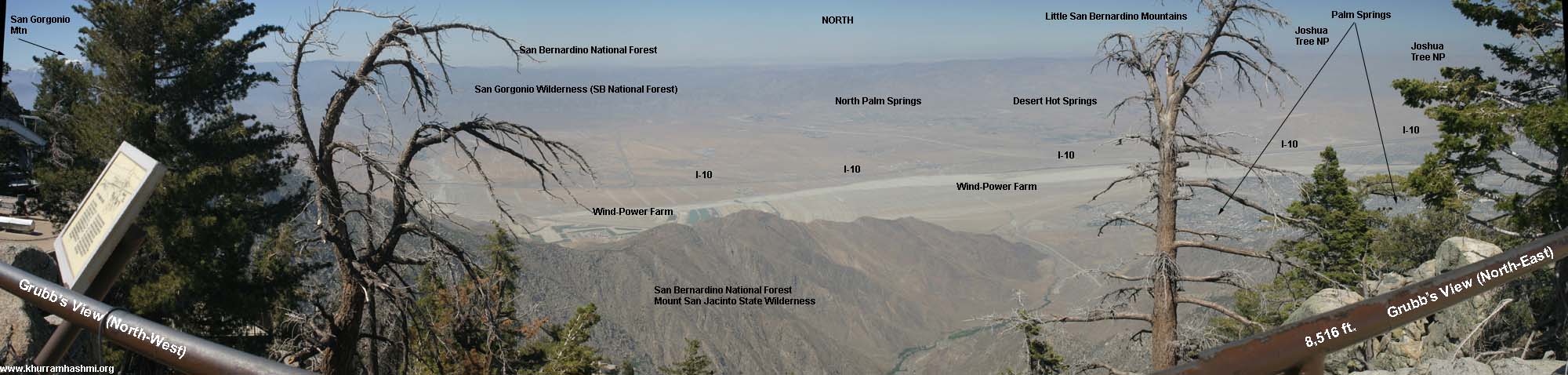 Panoramic view of the Coachella Valley