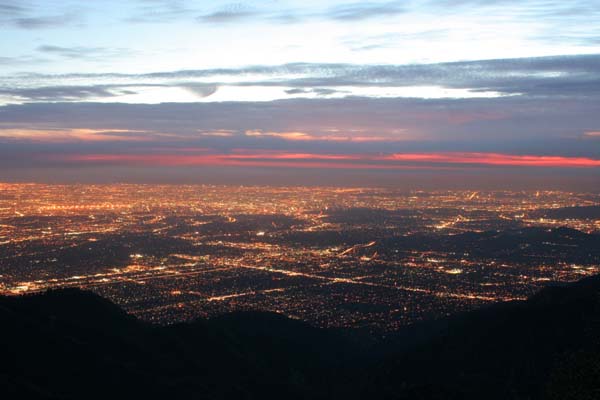 Dusk-to-Dark Sequence from Mt. Wilson