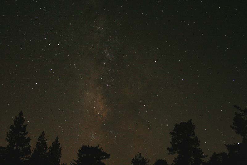 2005-10-05 Mt. Pinos Milky way time-lapse: imaged between 20:12 and 21:45