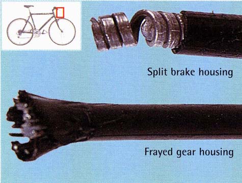 Split or frayed cables