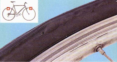 Bulging tire