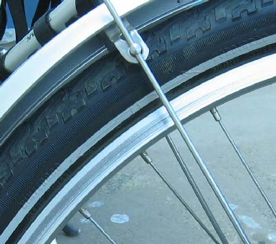 tire marked with direction of rotation