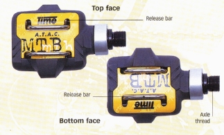 Top face, Release bar, Release bar, Bottom face