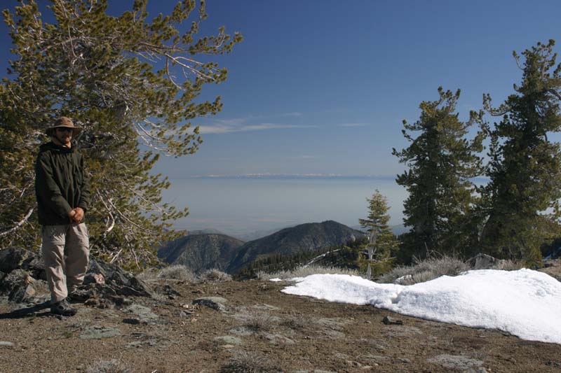 Wide-angle (28 mm) image from same location as above two images. I am in the foreground to the left.